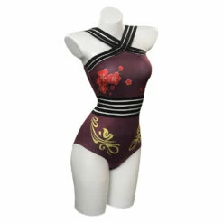 Genshin Impact Hutao Maillot De Bain Cosplay Costume Carnaval -NEWCOSSKY Soldes 15002130 4