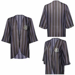 Adulte Wednesday Adams Femme Smock Manteau Cosplay Costume -NEWCOSSKY Soldes 15002145 costumebuy2009