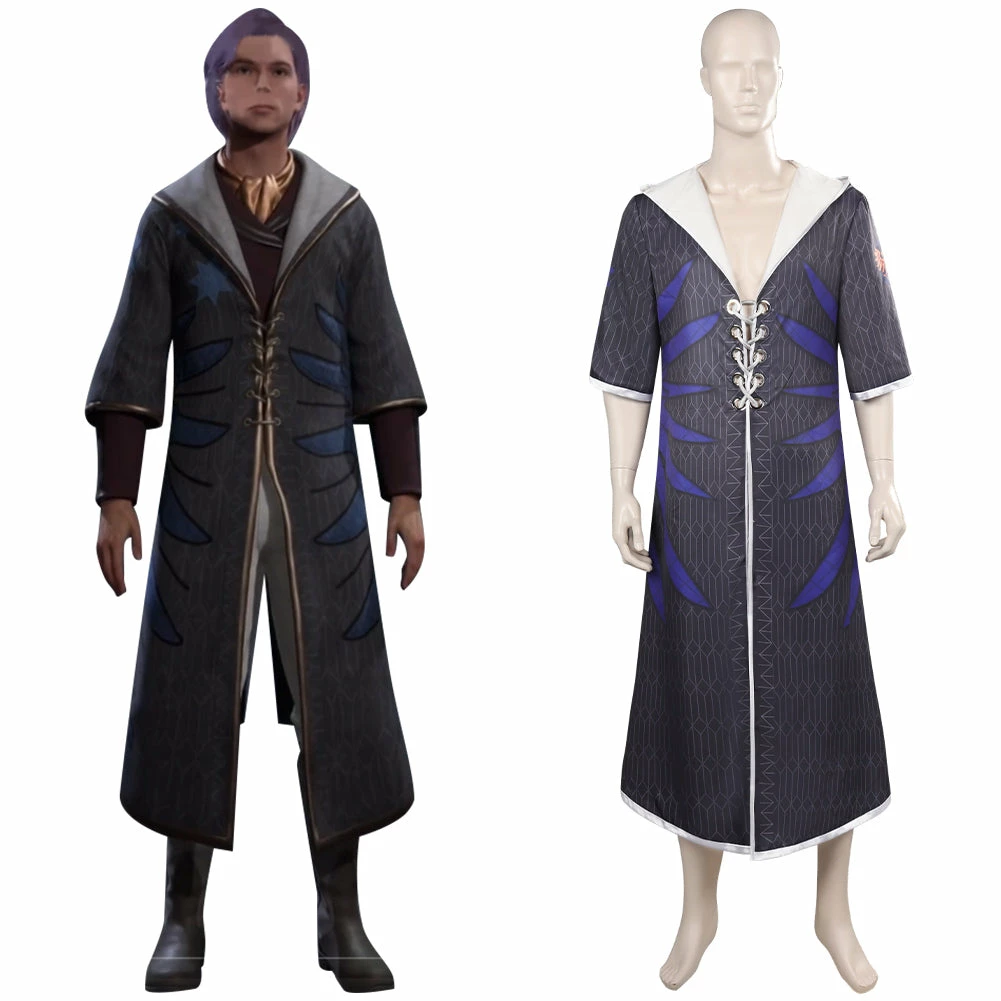 Adulte Hogwarts Legacy Ravenclaw Coupe-vent Manteau Cosplay Costume 3 Adulte Hogwarts Legacy Ravenclaw Coupe-vent Manteau Cosplay Costume