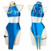 Enfant Street Fighter Chun Li Bleu Jeu Maillot De Bain Cosplay Costume -NEWCOSSKY Soldes 15002590 coserlife