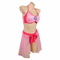 Film Super Mario Bros Princess Peach Maillot De Bain Cosplay Costume -NEWCOSSKY Soldes 15002594 4