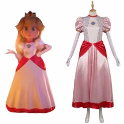 Adulte Film Super Mario Bros Mario Peach Cosplay Costume Carnaval