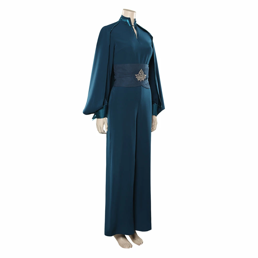 Star Wars Obi-Wan Kenobi Breha Organa Uniform Bleu Cosplay Costume Carnaval 7 Star Wars Obi-Wan Kenobi Breha Organa Uniform Bleu Cosplay Costume Carnaval – Image 5