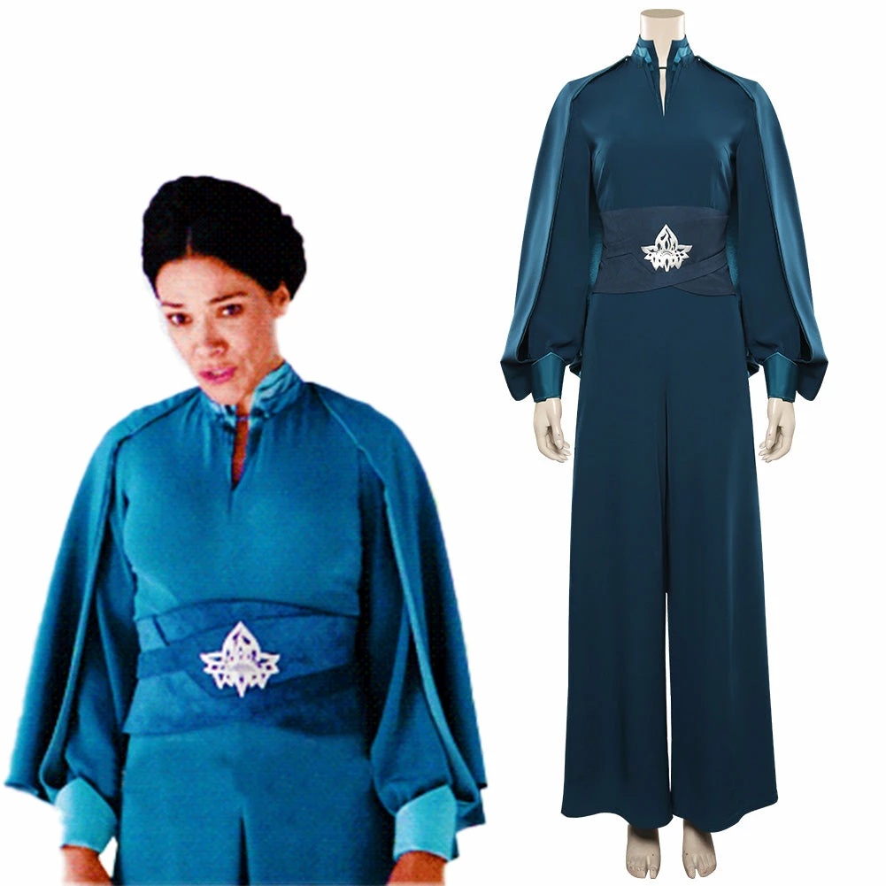Star Wars Obi-Wan Kenobi Breha Organa Uniform Bleu Cosplay Costume Carnaval 3 Star Wars Obi-Wan Kenobi Breha Organa Uniform Bleu Cosplay Costume Carnaval
