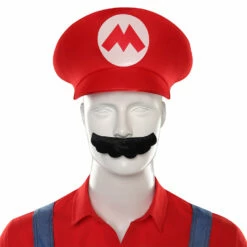 Film Adulte Super Mario Bros Mario Ensemble Cosplay Costume Carnaval -NEWCOSSKY Soldes 15003632 5