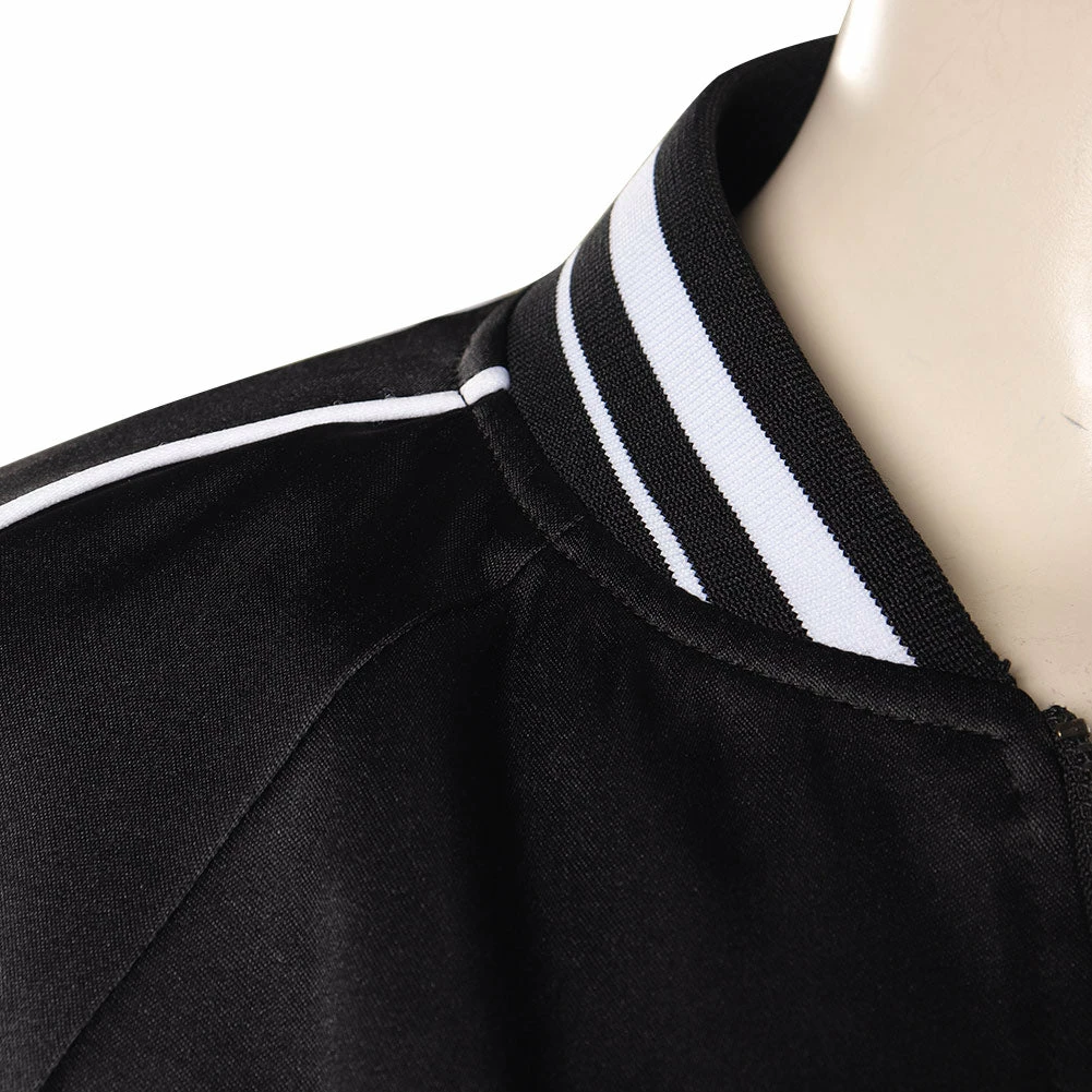 Adulte Wednesday Addams Wednesday Manteau De Baseball Cosplay Costume 9 Adulte Wednesday Addams Wednesday Manteau De Baseball Cosplay Costume – Image 7