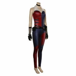 Mortal Kombat Harleen Onesies Rouge Combinaison Cosplay Costume 15 Mortal Kombat Harleen Onesies Rouge Combinaison Cosplay Costume -NEWCOSSKY Soldes 15003673 4