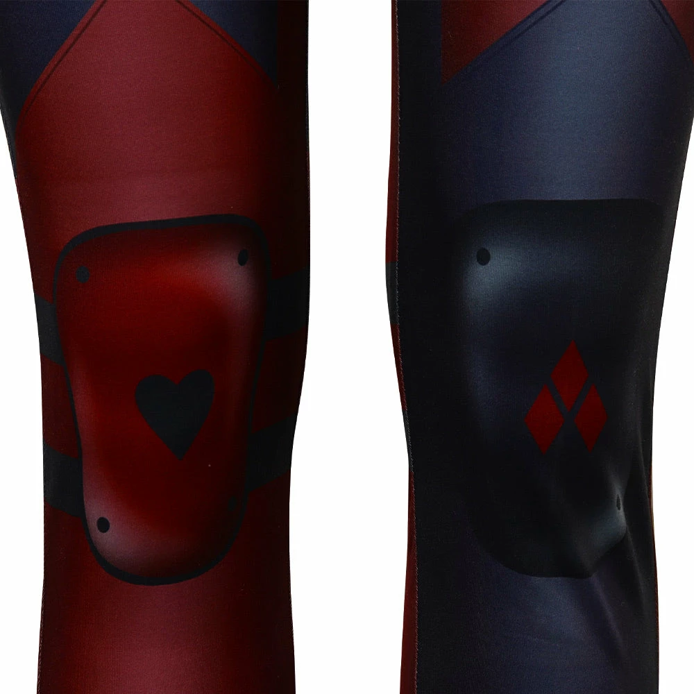 Mortal Kombat Harleen Onesies Rouge Combinaison Cosplay Costume 8 Mortal Kombat Harleen Onesies Rouge Combinaison Cosplay Costume – Image 6