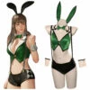 Adulte Locomotives Bunny Girl Vert Femme Cosplay Costume