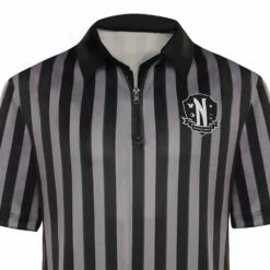 Adulte Wednesday Addams Manches Courtes Noir Cosplay Costume -NEWCOSSKY Soldes 15003696 5