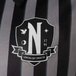 Adulte Wednesday Addams Manches Courtes Noir Cosplay Costume -NEWCOSSKY Soldes 15003696 6