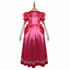 Enfant Film Super Mario Bros Princesse Peach Robe Cosplay Costume Carnaval -NEWCOSSKY Soldes 15003815 1