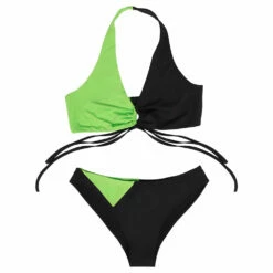 Kim Possible Shego Maillot De Bain Deux Piece Cosplay Costume -NEWCOSSKY Soldes 15003969 9