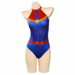 Captain Carol Danvers Maillot De Bain Cosplay Costume -NEWCOSSKY Soldes 15004010 1