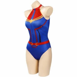 Captain Carol Danvers Maillot De Bain Cosplay Costume -NEWCOSSKY Soldes 15004010 2