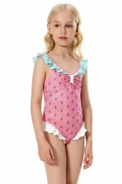 Demon Slayer Kimetsu No Yaiba Enfant Kamado Nezuko Maillot De Bain Cosplay Costume -NEWCOSSKY Soldes 15004079 6