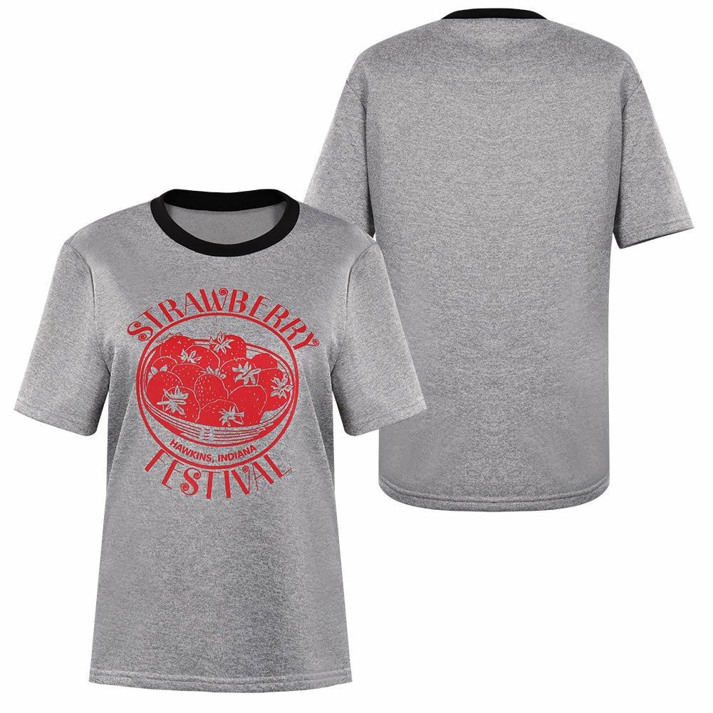 Stranger Things 4 Eleven Été T-shirt Cosplay Costume 3 Stranger Things 4 Eleven Été T-shirt Cosplay Costume
