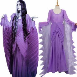 The Munsters Lily Munster Robe Cosplay Costume Carnival Halloween