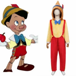 Enfant Pinocchio Combinaison Pyjama Cosplay Costume Halloween Carnival - Cossky