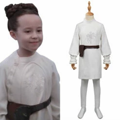Enfant Star Wars Obi Wan Kenobi Leia Combat Cosplay Costume Halloween Carnival