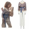 Enfant Stranger Things Season 4 Nancy Wheeler T-Shirt Pants Cosplay Costume Halloween Carnival