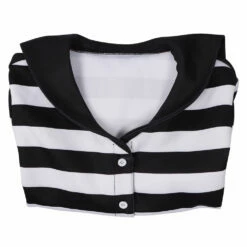 Adulte Wednesday Addams Rayures T-Shirt Cosplay Costume Carnaval -NEWCOSSKY Soldes 15008428 7