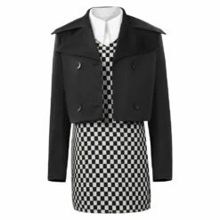 TV Adulte Wednesday Addams Wednesday Top Cosplay Costume Carnaval -NEWCOSSKY Soldes 15008433 1