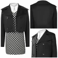 TV Adulte Wednesday Addams Wednesday Top Cosplay Costume Carnaval -NEWCOSSKY Soldes 15008433 costumebuy2009
