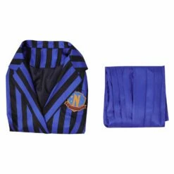 Enfant Wednesday Addams Wednesday Bleu Uniforme Scolaire Ensemble Cosplay Costume 19 Enfant Wednesday Addams Wednesday Bleu Uniforme Scolaire Ensemble Cosplay Costume -NEWCOSSKY Soldes 15008446 7
