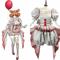 Horror Pennywise Le Costume De Clown Aux Femmes Halloween Carnaval Cosplay Costume