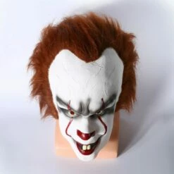 2017 IT Film Pennywise Le Clown Masque Cosplay Accessoire -NEWCOSSKY Soldes 2017 it movie pennywise the clown mask cosplay prop 4