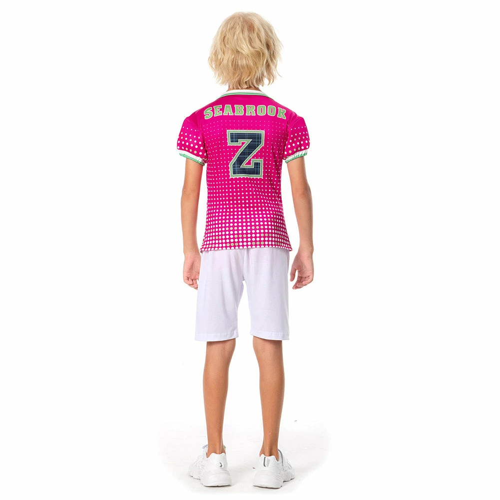 2022 Film Enfant Zombies 3 Zed T-shirt Cosplay Costume Halloween Carnival 6 2022 Film Enfant Zombies 3 Zed T-shirt Cosplay Costume Halloween Carnival – Image 4