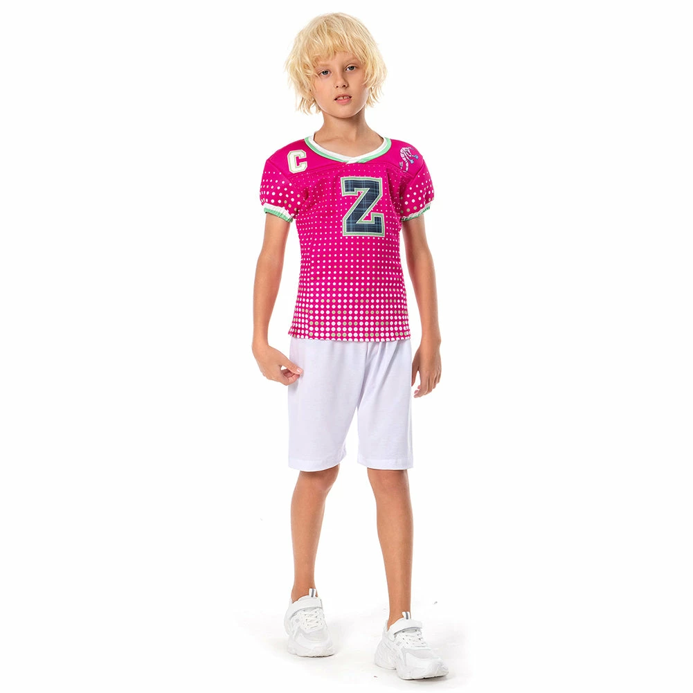 2022 Film Enfant Zombies 3 Zed T-shirt Cosplay Costume Halloween Carnival 4 2022 Film Enfant Zombies 3 Zed T-shirt Cosplay Costume Halloween Carnival – Image 2