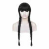 Wednesday Addams Wednesday Cosplay Perruque -NEWCOSSKY Soldes 20L7262 1