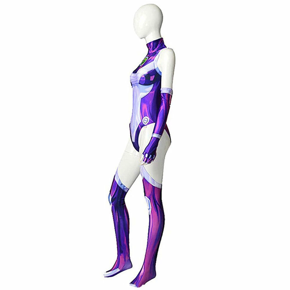 DC Teen Titans Starfire Combinaison Cosplay Costume 5 DC Teen Titans Starfire Combinaison Cosplay Costume – Image 3