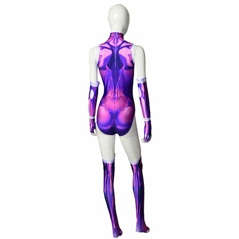 DC Teen Titans Starfire Combinaison Cosplay Costume 4 DC Teen Titans Starfire Combinaison Cosplay Costume – Image 2