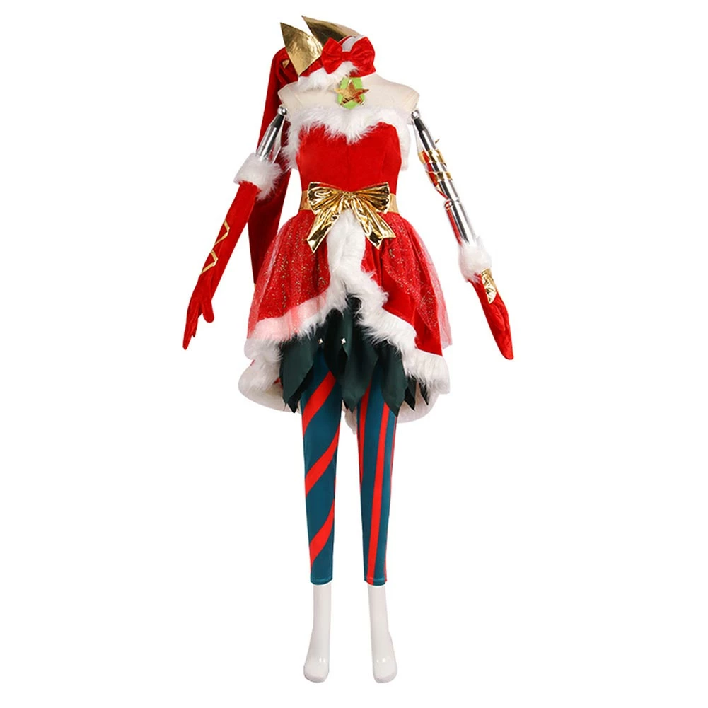 League Of Legends Jeu Jinx Noël Cosplay Costume Carnaval 5 League Of Legends Jeu Jinx Noël Cosplay Costume Carnaval – Image 3