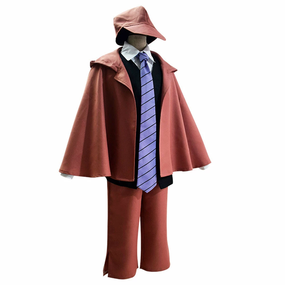 Adulte Bungo Stray Dogs Edogawa Rampo Uniform Cosplay Costume Carnaval Suit 6 Adulte Bungo Stray Dogs Edogawa Rampo Uniform Cosplay Costume Carnaval Suit – Image 4