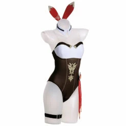 Genshin Impact Amber Bunny Girl Cosplay Costume 8 Genshin Impact Amber Bunny Girl Cosplay Costume -NEWCOSSKY Soldes 251723 2