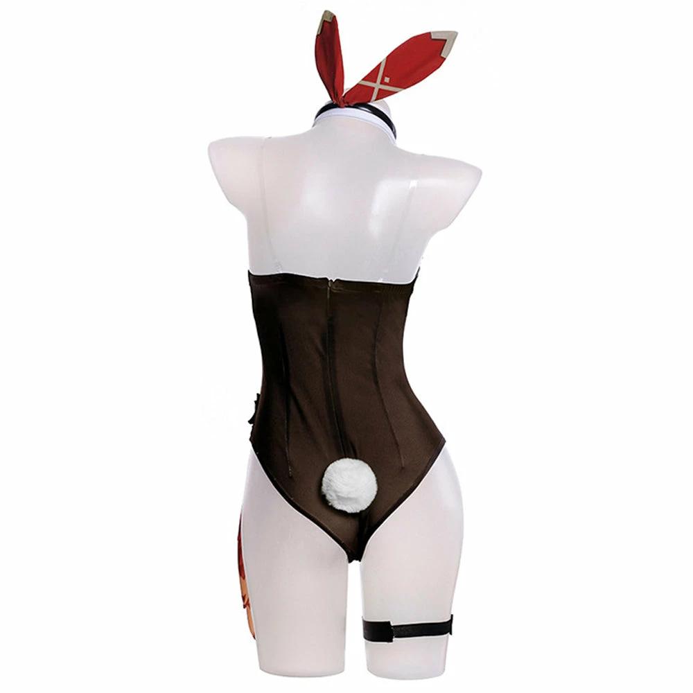 Genshin Impact Amber Bunny Girl Cosplay Costume 4 Genshin Impact Amber Bunny Girl Cosplay Costume – Image 2