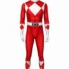 Power Rangers : Mighty Morphin Ranger Rouge Cosplay Costume -NEWCOSSKY Soldes 252430 1