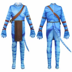 Enfant Avatar:The Way Of Water Jake Sully Combinaison Cosplay Costume Carnaval