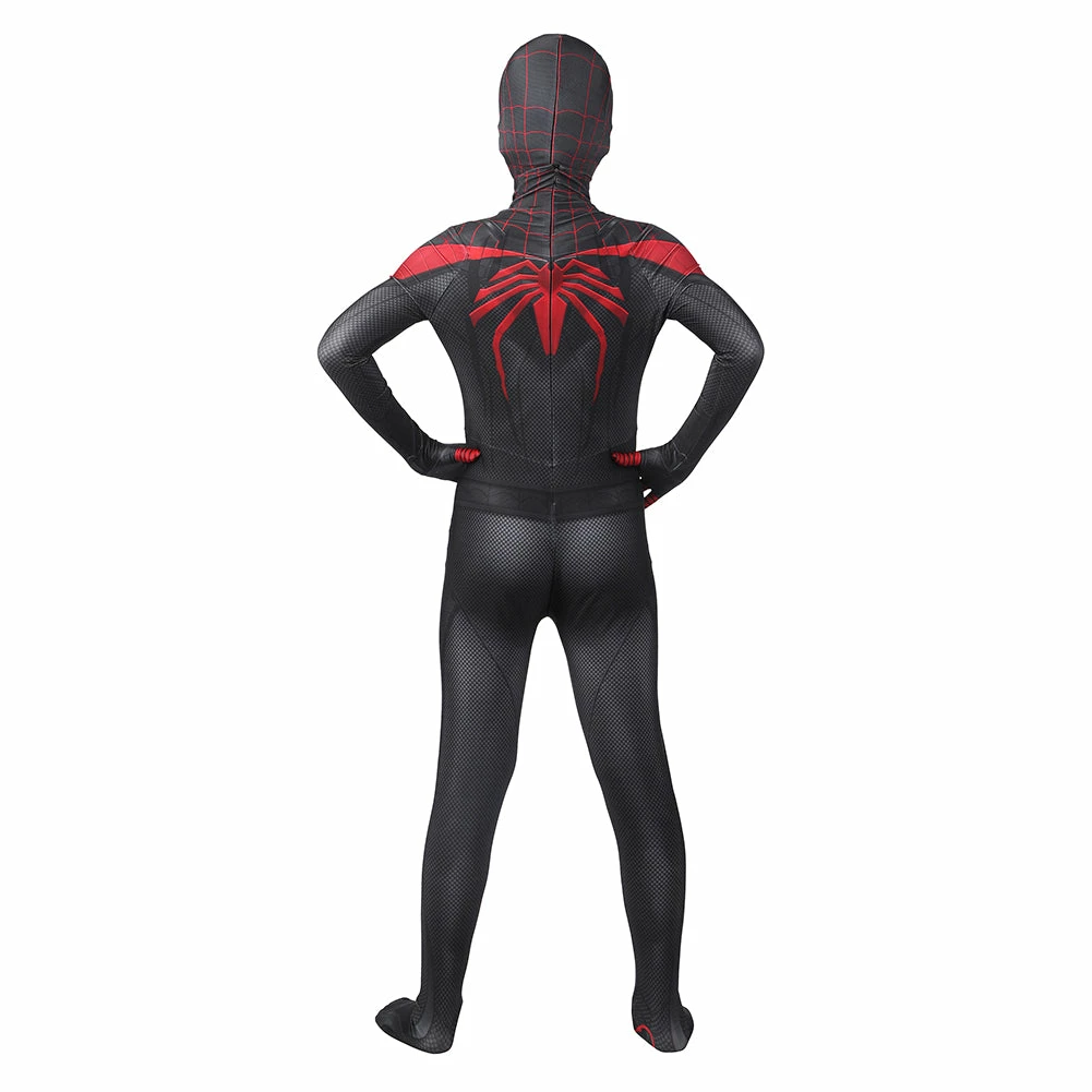 Spider-man Spiderman Enfant PS5 Miles Morales Combinaison Cosplay Costume Carnival Halloween 4 Spider-man Spiderman Enfant PS5 Miles Morales Combinaison Cosplay Costume Carnival Halloween – Image 2
