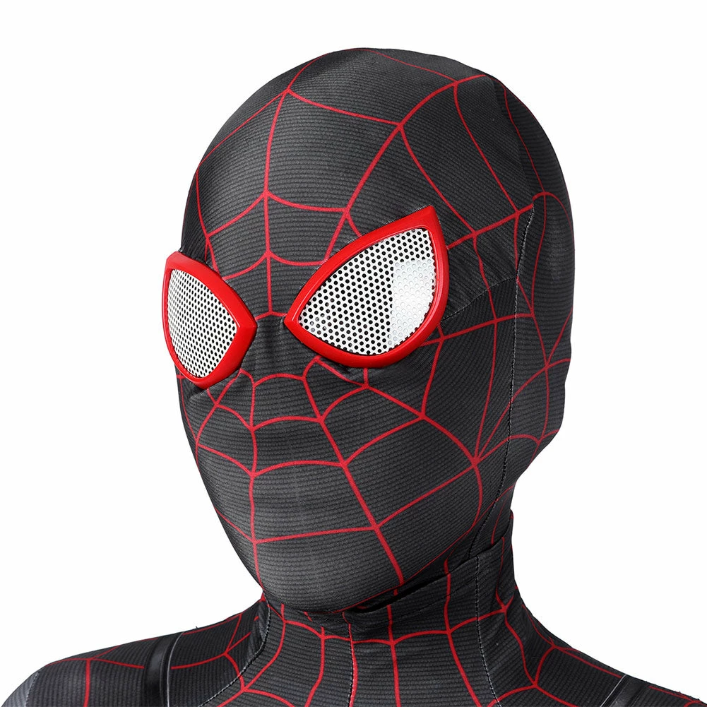 Spider-man Spiderman Enfant PS5 Miles Morales Combinaison Cosplay Costume Carnival Halloween 6 Spider-man Spiderman Enfant PS5 Miles Morales Combinaison Cosplay Costume Carnival Halloween – Image 4