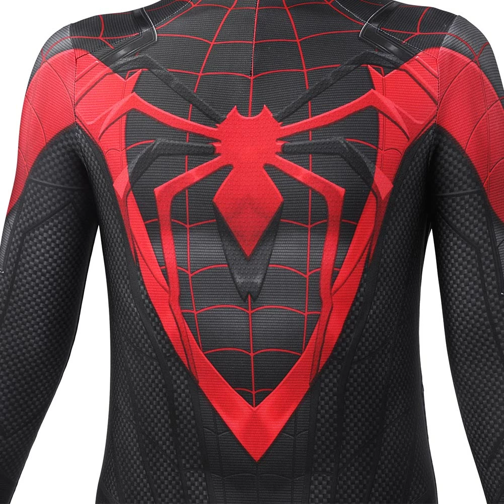 Spider-man Spiderman Enfant PS5 Miles Morales Combinaison Cosplay Costume Carnival Halloween 7 Spider-man Spiderman Enfant PS5 Miles Morales Combinaison Cosplay Costume Carnival Halloween – Image 5