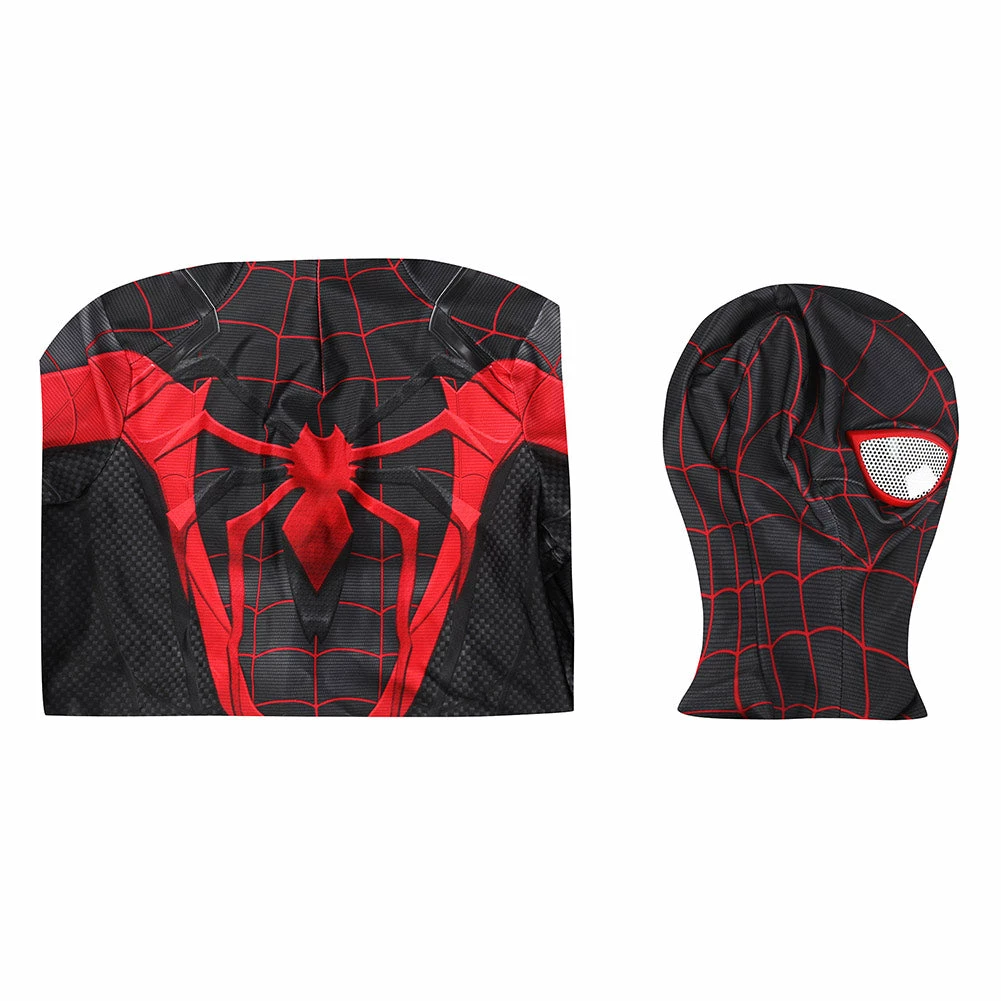 Spider-man Spiderman Enfant PS5 Miles Morales Combinaison Cosplay Costume Carnival Halloween 9 Spider-man Spiderman Enfant PS5 Miles Morales Combinaison Cosplay Costume Carnival Halloween – Image 7