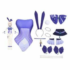 Genshin Impact Sangonomiya Kokomi Bunny Girls Cosplay Costume 11 Genshin Impact Sangonomiya Kokomi Bunny Girls Cosplay Costume -NEWCOSSKY Soldes 255045 4