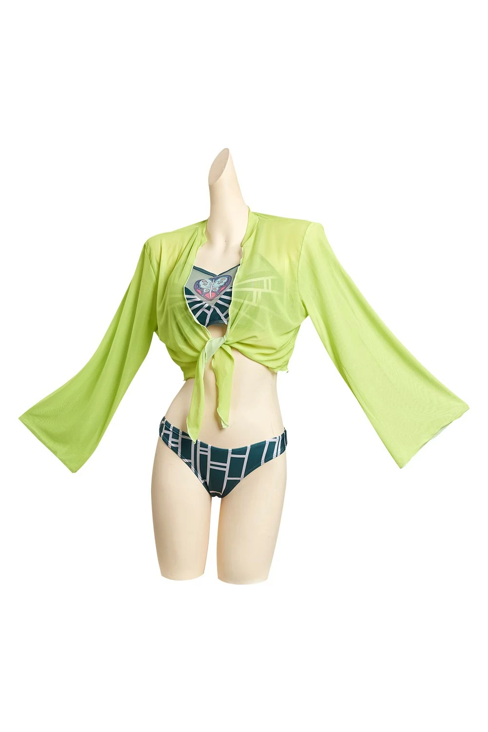 Jolyne Cujoh Stone Ocean JoJo's Bizarre Adventure Tops Et Shorts Design Original Maillot De Bain- Cossky 4 Jolyne Cujoh Stone Ocean JoJo's Bizarre Adventure Tops Et Shorts Design Original Maillot De Bain- Cossky – Image 2