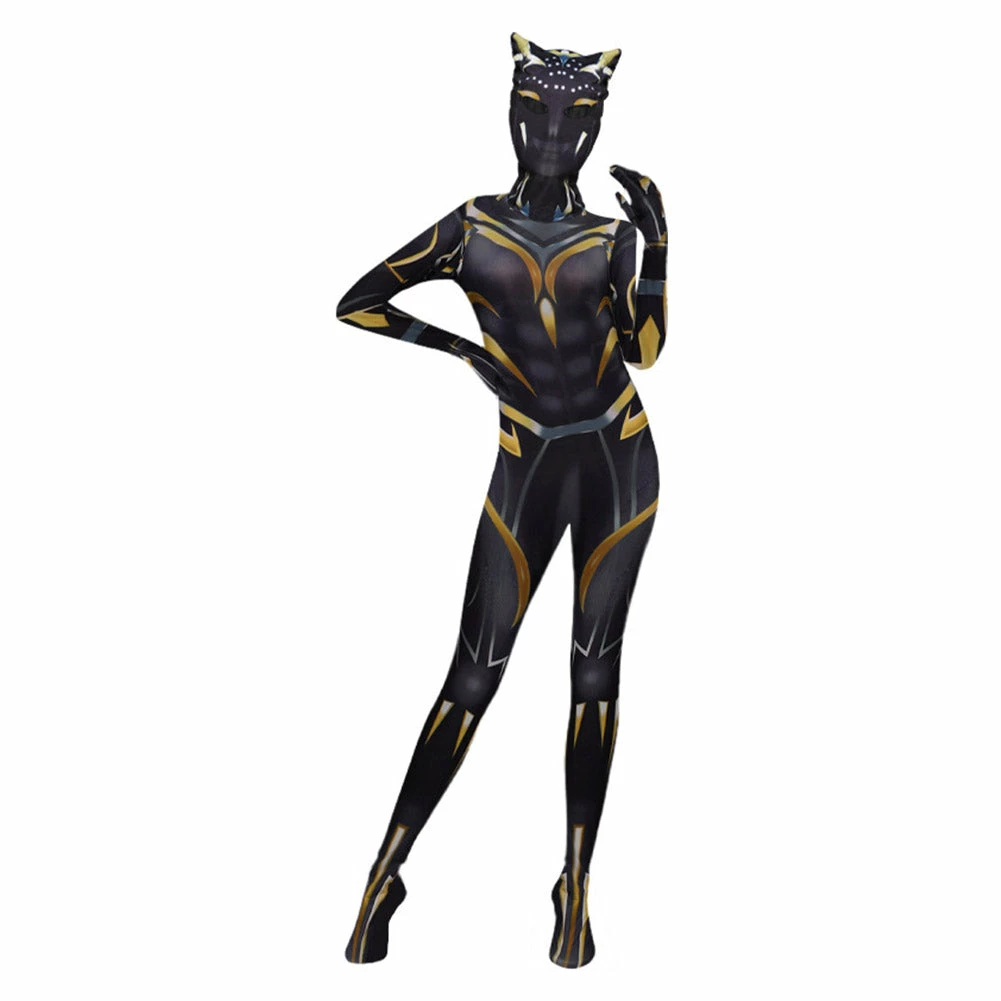2022 Film Adulte Femme Black Panther: Wakanda Forever Shuri Combinaison Cosplay Costume 5 2022 Film Adulte Femme Black Panther: Wakanda Forever Shuri Combinaison Cosplay Costume – Image 3