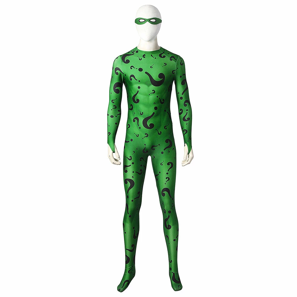 Film Batman Riddler Adulte Cosplay Costume 4 Film Batman Riddler Adulte Cosplay Costume – Image 2